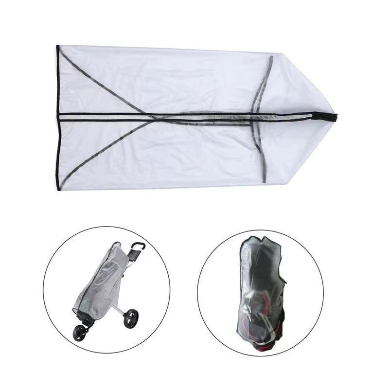 Waterproof Golf Bag Hood Rain Cover Shield Outdoor Golf Pole Bag Cover PVC Durable Dustproof Cover Golf Course Supplies