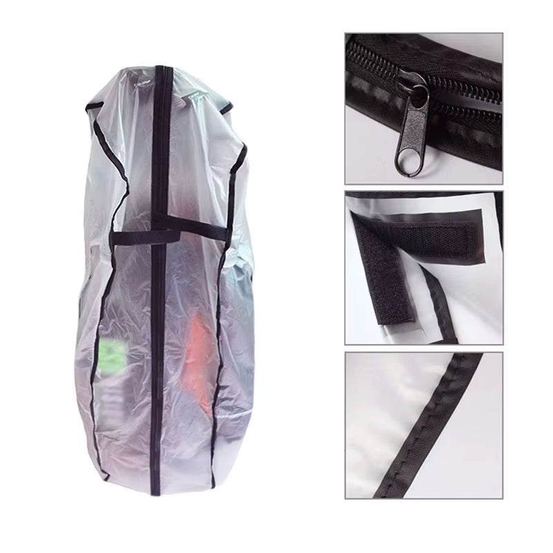 Waterproof Golf Bag Hood Rain Cover Shield Outdoor Golf Pole Bag Cover PVC Durable Dustproof Cover Golf Course Supplies