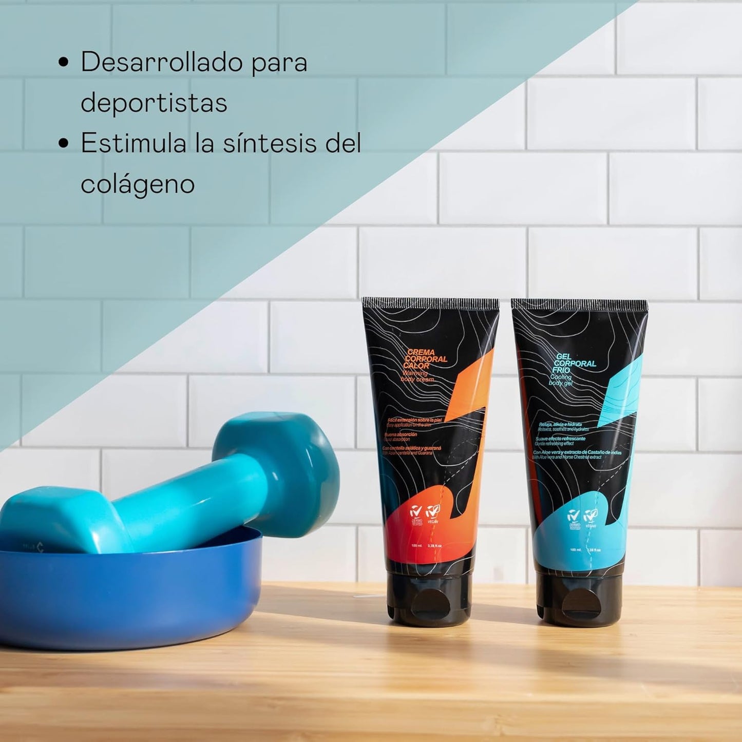 VALQUER Crema Corporal Efecto Calor | Recuperación Y Relajación Muscular Post Entrenamiento | Estimula La Microcirculación Con Guaraná Y Centella Asiática | 100 Ml