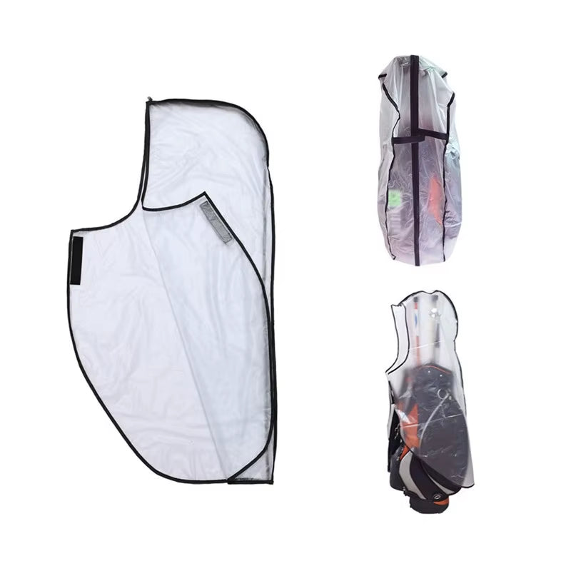 Waterproof Golf Bag Hood Rain Cover Shield Outdoor Golf Pole Bag Cover PVC Durable Dustproof Cover Golf Course Supplies
