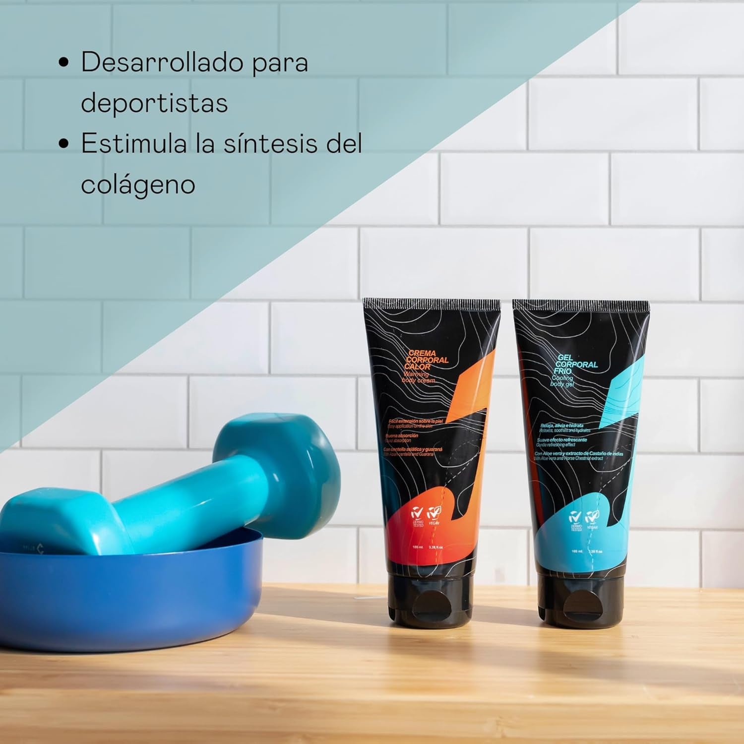 VALQUER Crema Corporal Efecto Calor | Recuperación Y Relajación Muscular Post Entrenamiento | Estimula La Microcirculación Con Guaraná Y Centella Asiática | 100 Ml